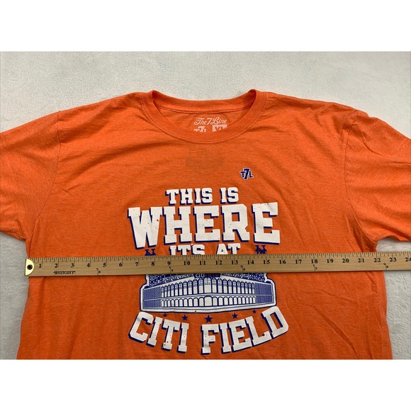 The 7 Line Citi Feild Mets Men's T-shirt XL Orange Cotton This Is Where Its At - Picture 5 of 7